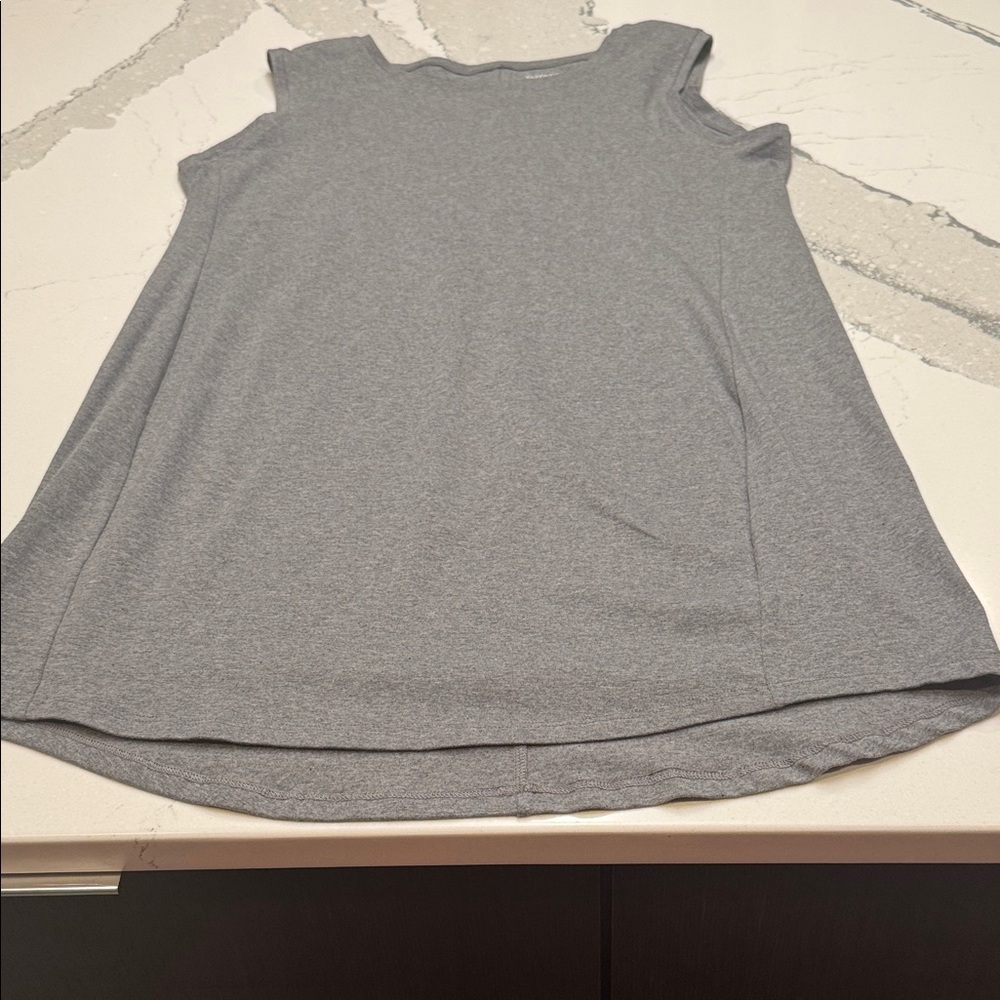 Eileen Fisher Charcoal Tank Style Tunic or Petite Dress Jersey Sz PL
